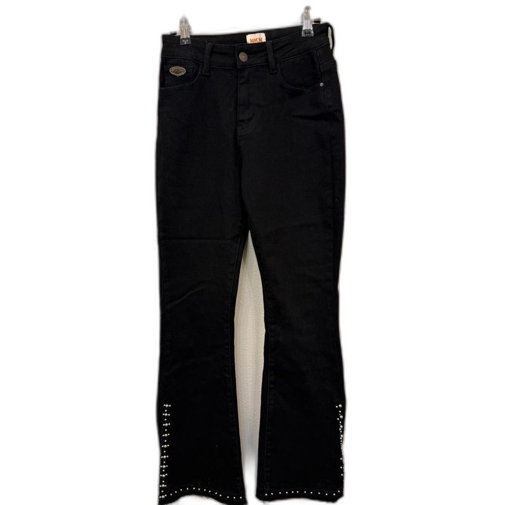 NKN Nekane “Jess” black Boho flare jeans - size 6 - $135 MSRP